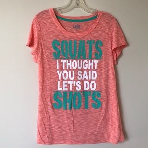 Women’s EVCR Gym “Let’s Do Shots” Graphic Tee - L